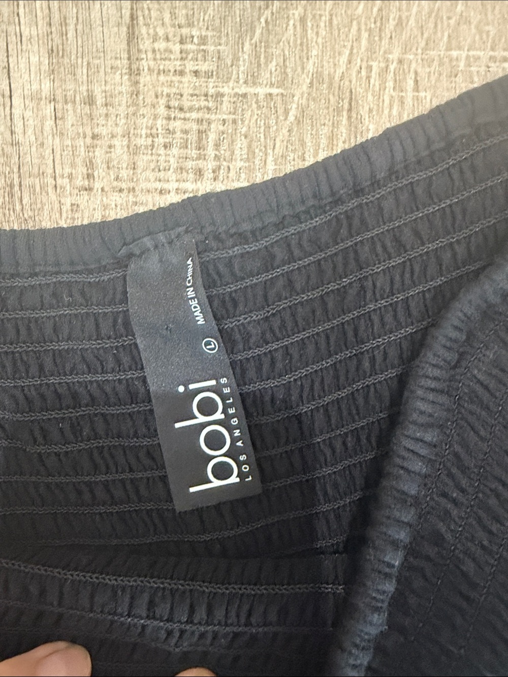 bobi Black Strapless Wide-Leg Jumpsuit - Picture 4 of 4